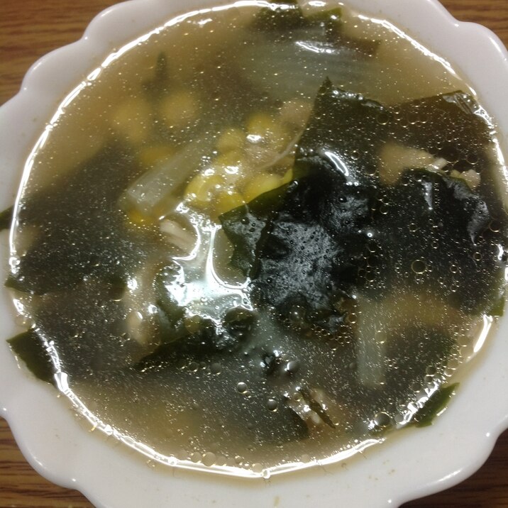 鶏ささみの中華スープ